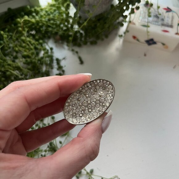 Alexis Bittar Molten Silver Crystal Ring - Picture 4 of 4